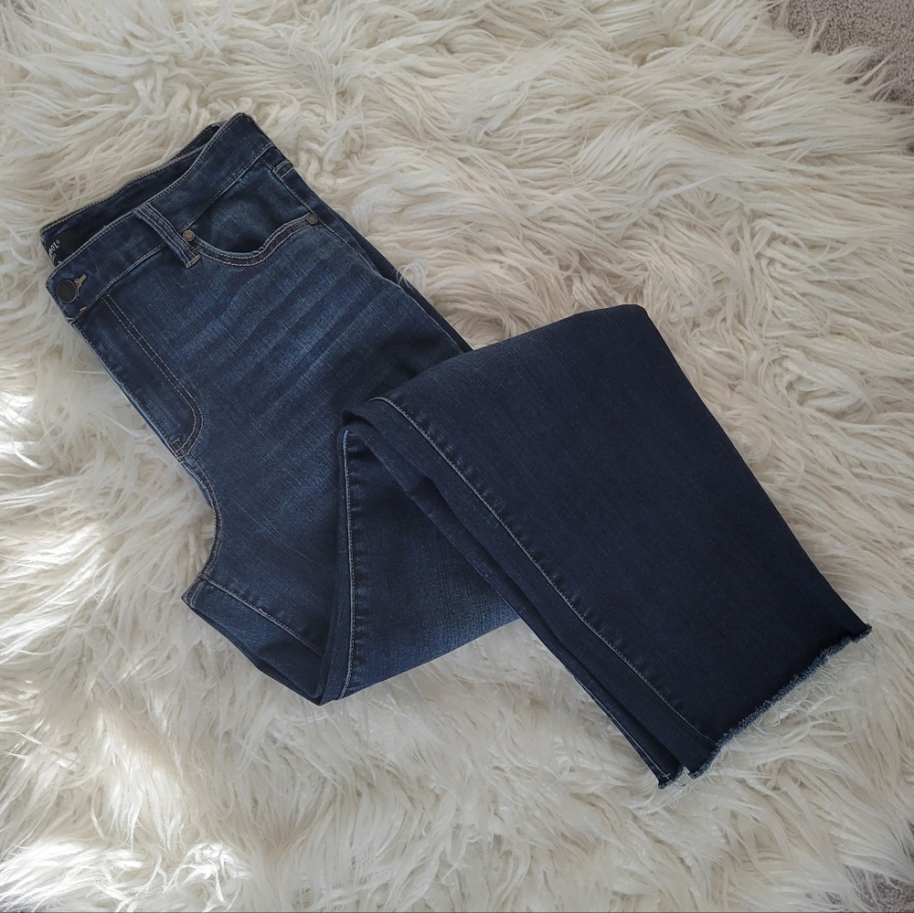 Liverpool Los Angeles Raw Hem Ankle Jeans